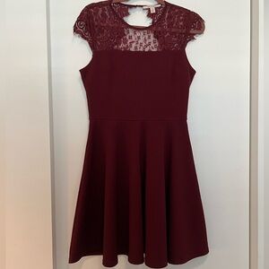 Miami - Francesca’s Burgundy Lace Dress